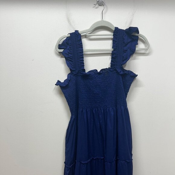 HILL HOUSE HOME Ellie Nap Dress Navy Poplin midi large - Picture 8 of 11